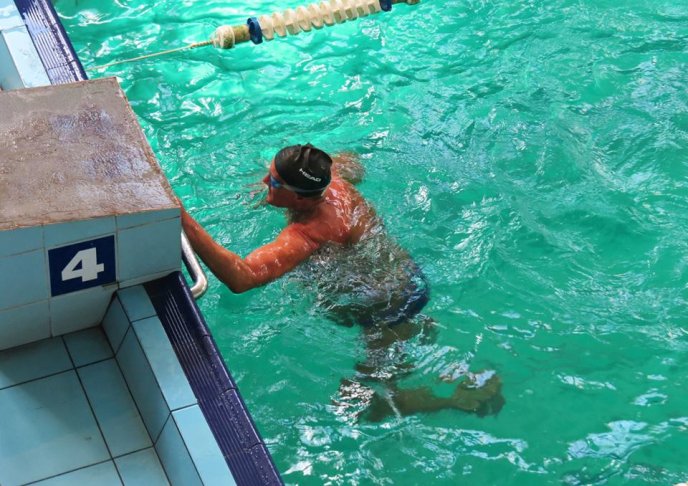 В Ужгород на Міжнародний турнір з плавання "Квітуча сакура" приїхав спортсмен з Монголії – 16