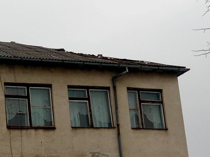 Наслідки негоди у Виноградові: повалені дерева, пошкоджені автомобілі та дах школи – 14