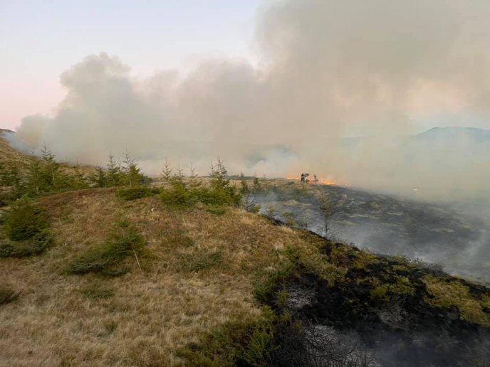 На Закарпатті повідомляють про велику пожежу на полонині – 02