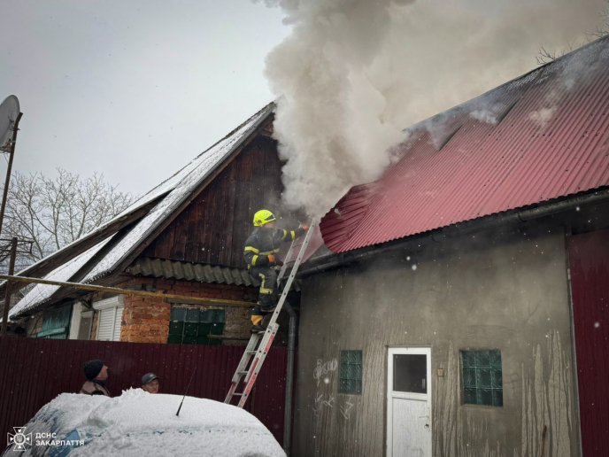 Пожежа у селі Іза