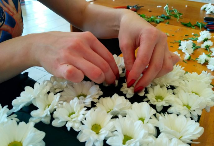 В Ужгороді почали працювати над масштабною квітковою композицією – 04