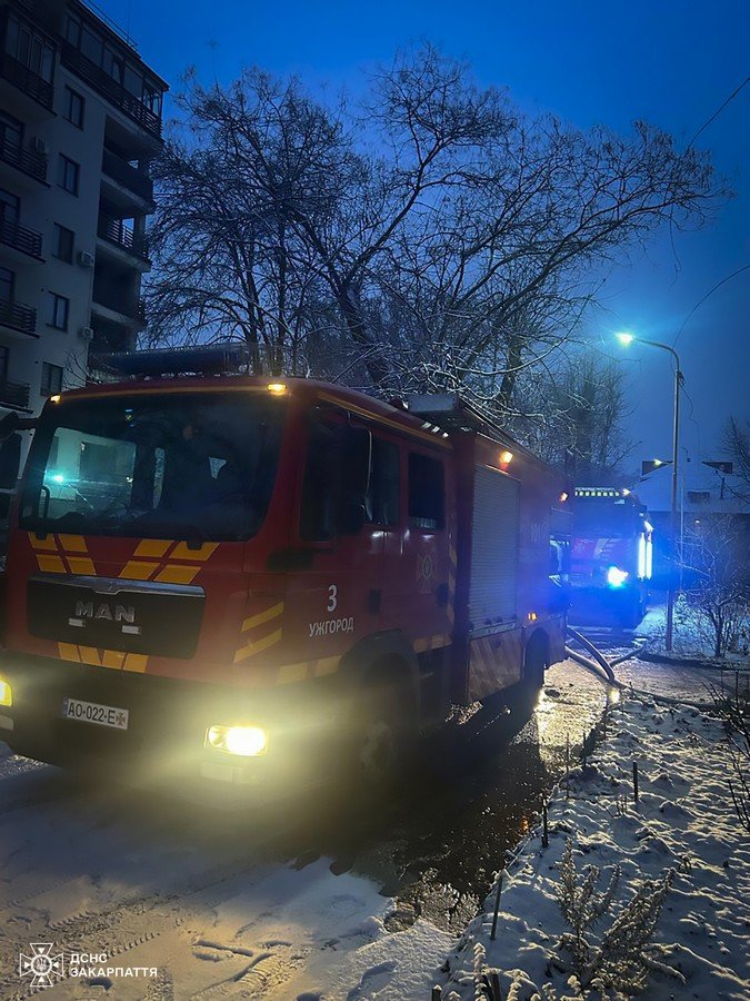 Пожежа в Ужгороді