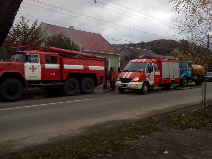 У Перечині горіла котельня житлового будинку – 02