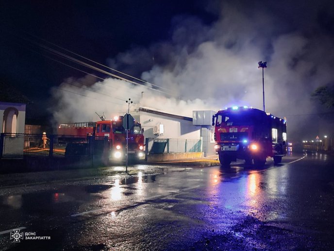 На Виноградівщині сталася масштабна пожежа. Її гасили 62 рятувальники – 01