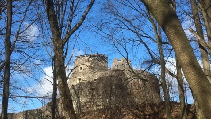 Впав дах аварійної вежі Невицького замку – 04