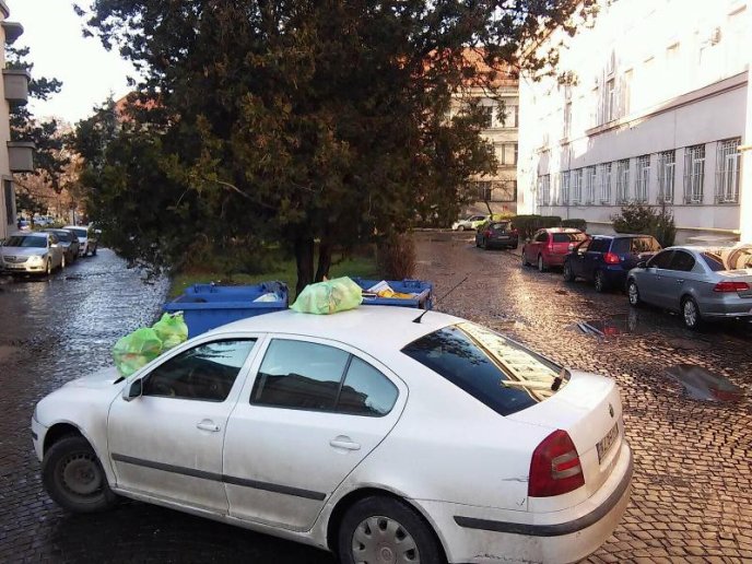 В Ужгороді невідомі провчили "героя парковки", поставивши пакети зі сміттям на автомобіль – 02 В Ужгороді невідомі провчили "героя парковки", поставивши пакети зі сміттям на автомобіль – 02
