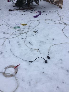 У Ракошині невідомий вандал розтрощив головну новорічну ялинку села – 07