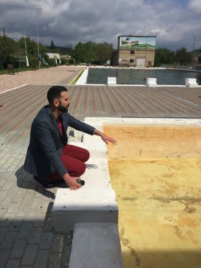 Ревізора "Нового каналу" шокував термальний басейн у Берегові – 01