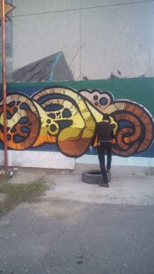 В Ужгороді художники з чотирьох країн Європи почали створювати перший у місті мурал – 03