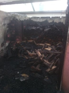 На Рахівщині вогнеборці гасили пожежу в гаражі – 03