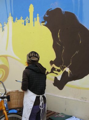 Ужгородські художники по-патріотичному розмалювали Пасаж (ФОТОФАКТ) – 03 Ужгородські художники по-патріотичному розмалювали Пасаж (ФОТОФАКТ) – 03