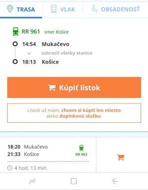 Оприлюднено графік потягу "Мукачево-Кошице" – 01