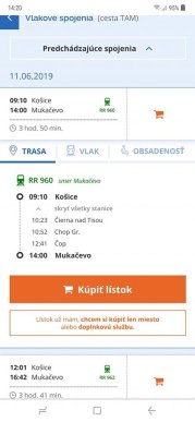 Оприлюднено графік потягу "Мукачево-Кошице" – 03