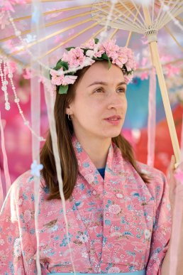 «Острівець Японії»: в Ужгороді провели акцію «Фото патріота» з сакурами – 18