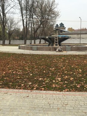 У парку "Дружба" в Хусті, який планують відкрити весною 2016 року, висадили дерева – 01