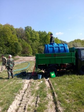 Рятувальники спільно з лісниками приборкували умовну пожежу в лісовому масиві с. Н.Коропець – 01