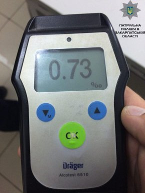 В Ужгороді патрульні зупинили нетверезого водія з рекордним вмістом алкоголю в крові – 02