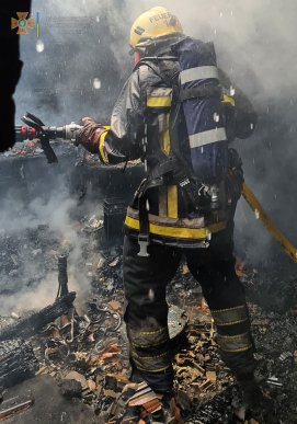 У Кольчинській ТГ горіла лазня – 01