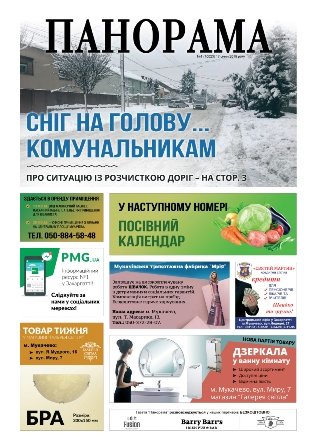 Газета панорама №1 (2019)