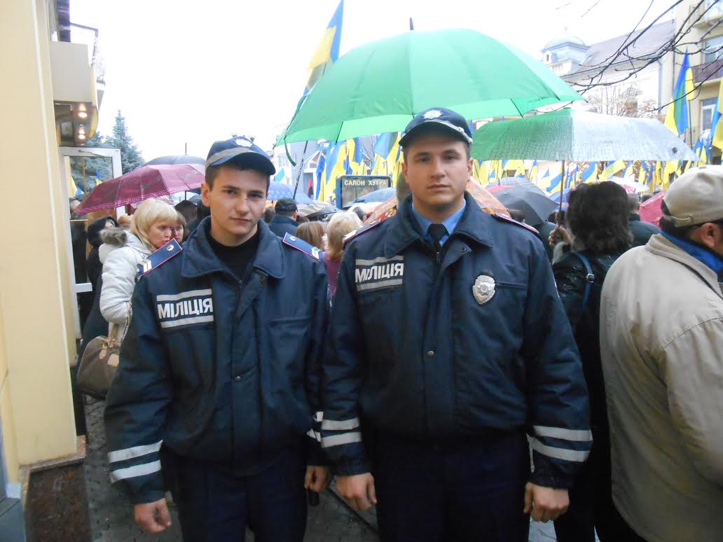Міліція звітує, що під час мітингу в Мукачеві порушення громадського порядку зафіксовано не було