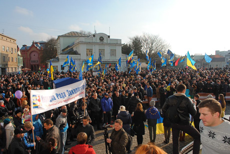 Програма сьогоднішнього євромайдану в Ужгороді Програма сьогоднішнього євромайдану в Ужгороді