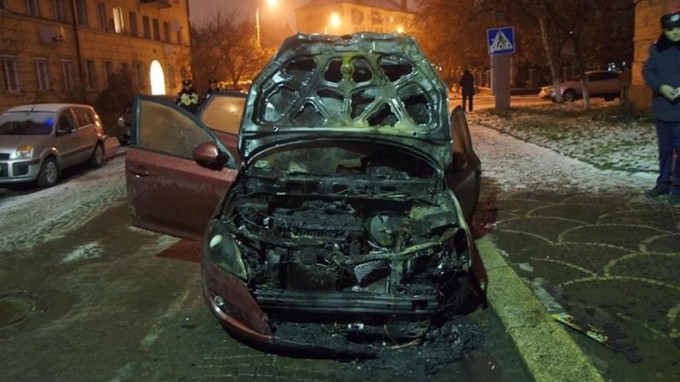 За фактом підпалу автомобіля депутату Ужгородської міськради міліція порушила кримінальну справу