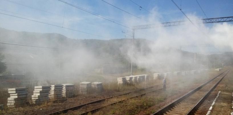 На Великоберезнянщині під час руху загорівся поїзд На Великоберезнянщині під час руху загорівся поїзд