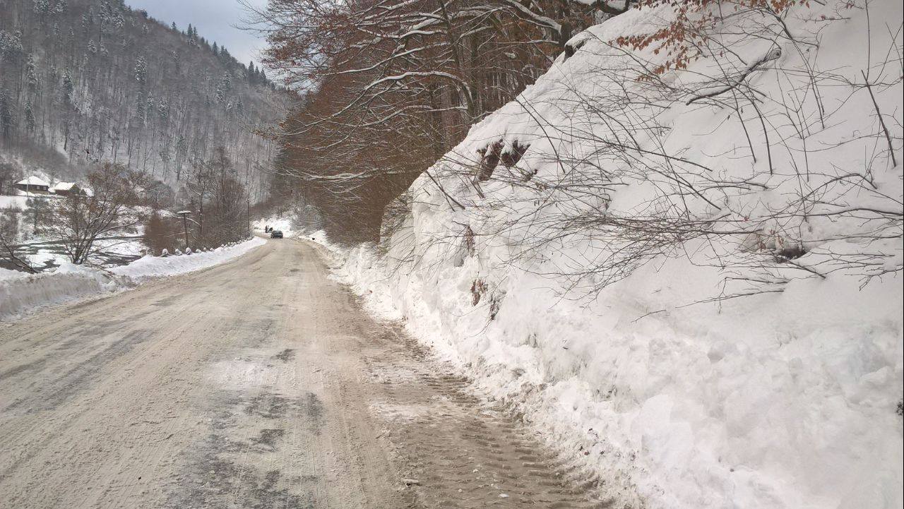 На Рахівщині на автошлях зійшла снігова лавина