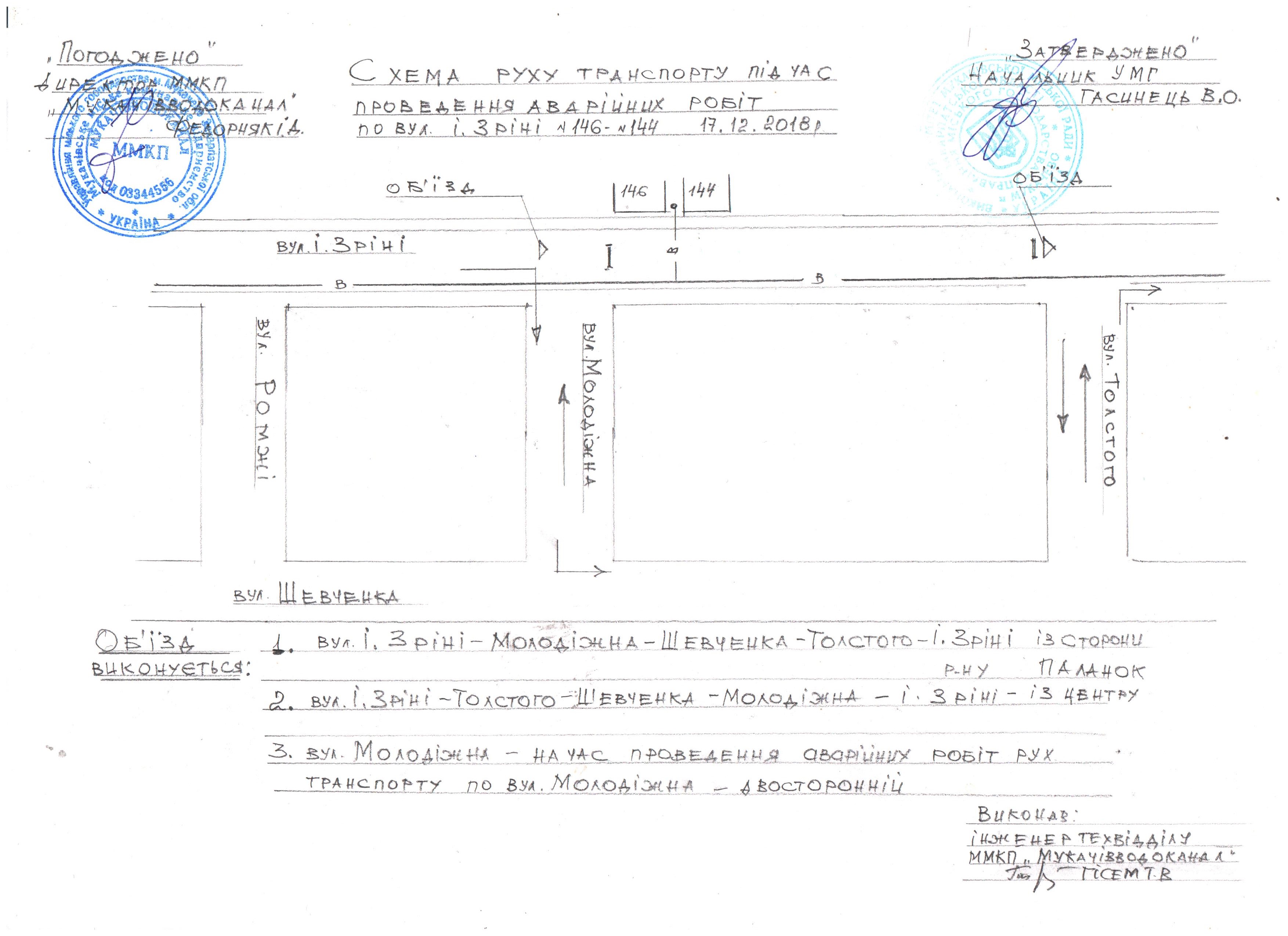 У Мукачеві перекриють одну з вулиць У Мукачеві 17-грудня перекриють вулицю Ілони Зріні
