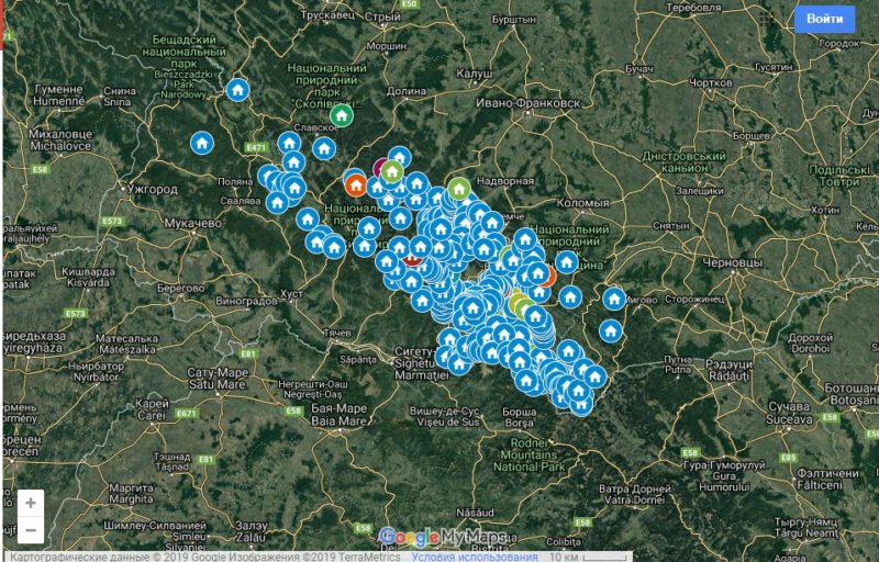 Сюрприз для мандрівників: в інтернет-мережі з’явилась інтерактивна карта будиночків у Карпатах