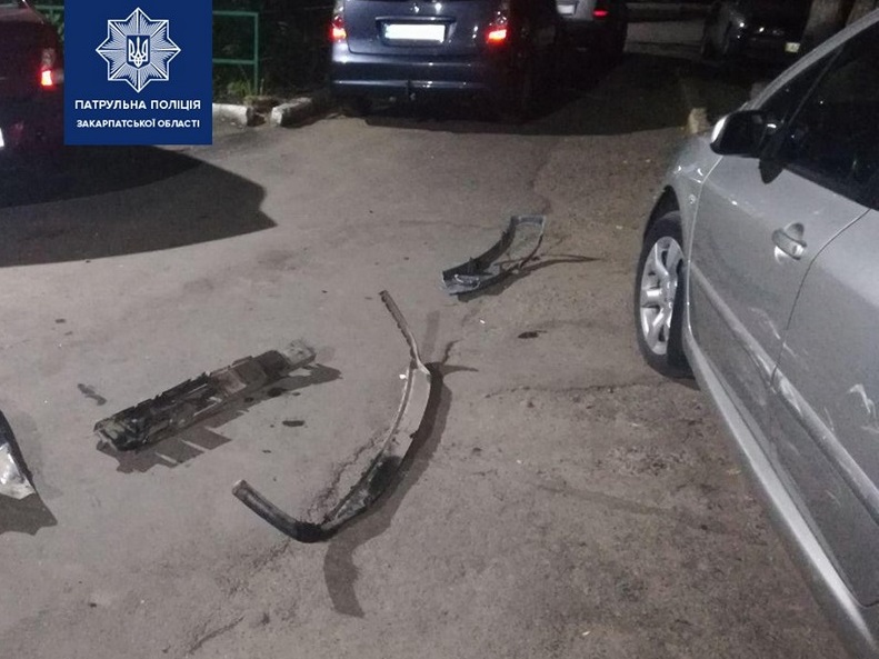 В Ужгороді горе-водій пошкодив три машини В Ужгороді горе-водій пошкодив три машини