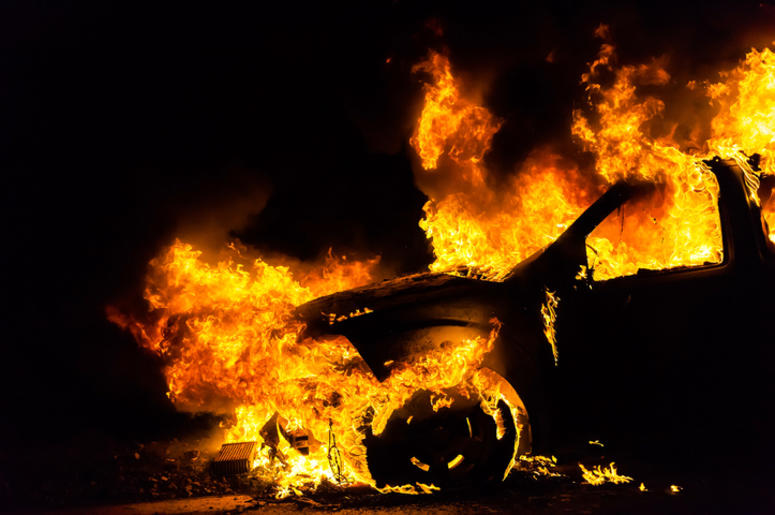 У Виноградові вночі горіла "Mazda" У Виноградові вночі горіла "Mazda"