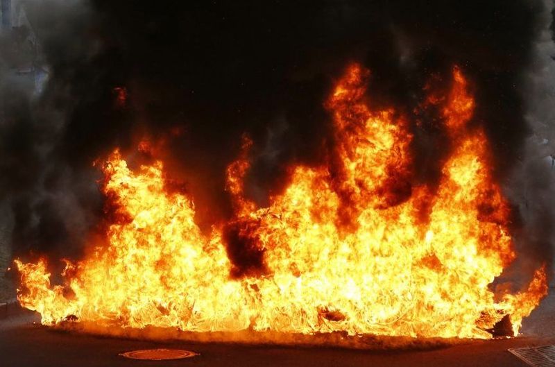 Вночі на Рахівщині загорівся автомобіль Вночі на Рахівщині загорівся автомобіль