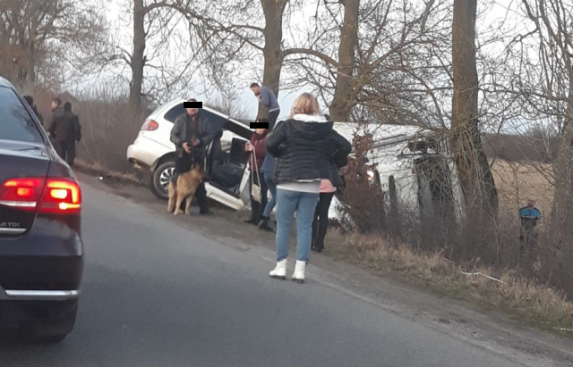 На Берегівщині дві автівки опинились у кюветі На Берегівщині дві автівки опинились у кюветі
