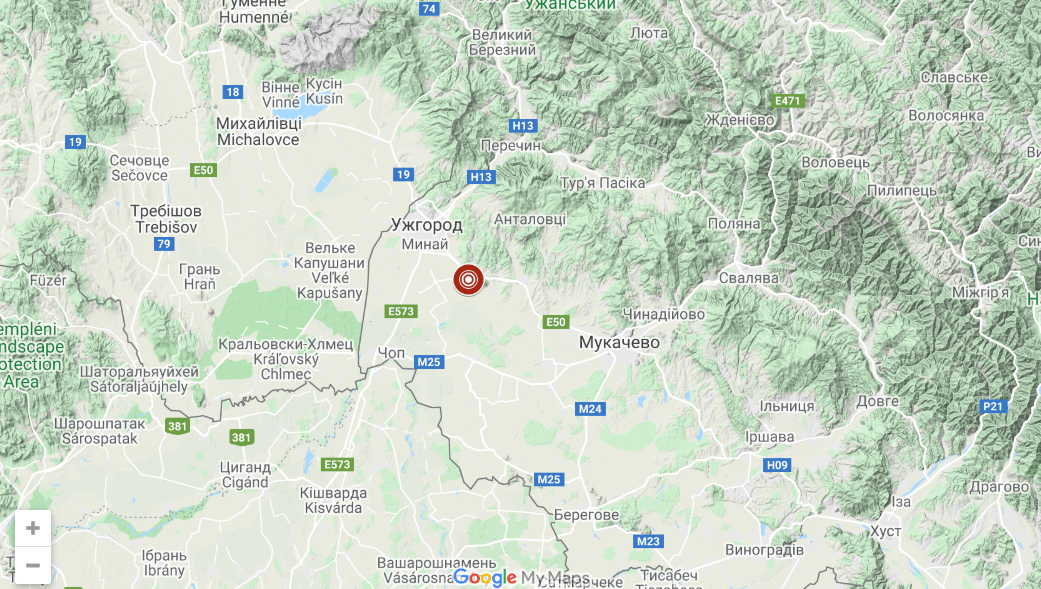 Вночі у Закарпатті стався землетрус: відомо, де саме Вночі у Закарпатті стався землетрус: відомо, де саме