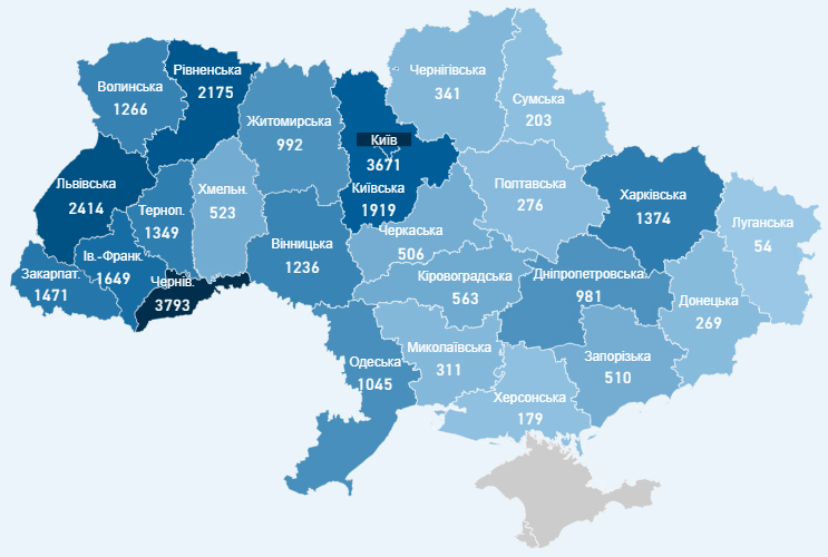 В Україні за добу рекордно зросла кількість хворих на коронавірус В Україні за добу рекордно зросла кількість хворих на коронавірус