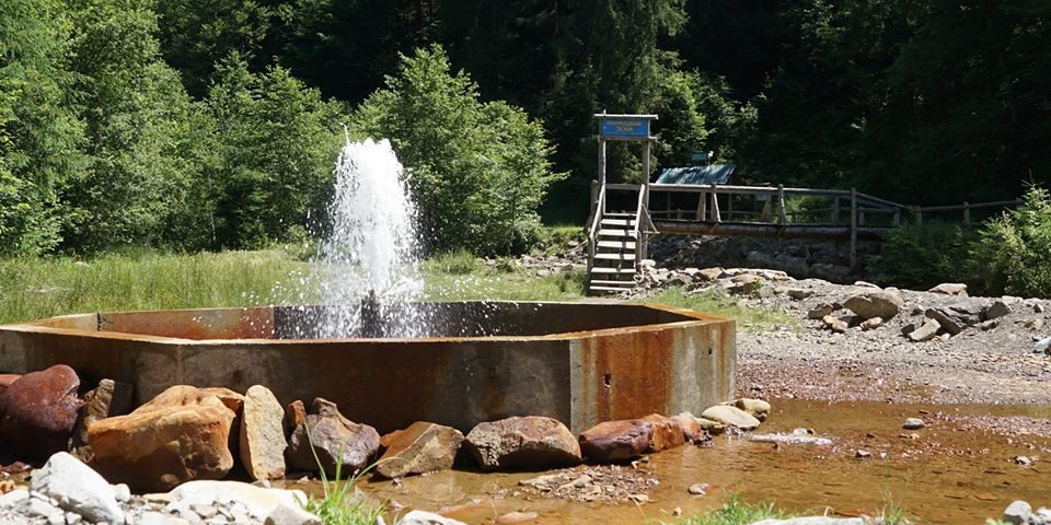 На Закарпатті облаштували єдиний в Україні гейзер мінеральної води На Закарпатті облаштували єдиний в Україні гейзер мінеральної води