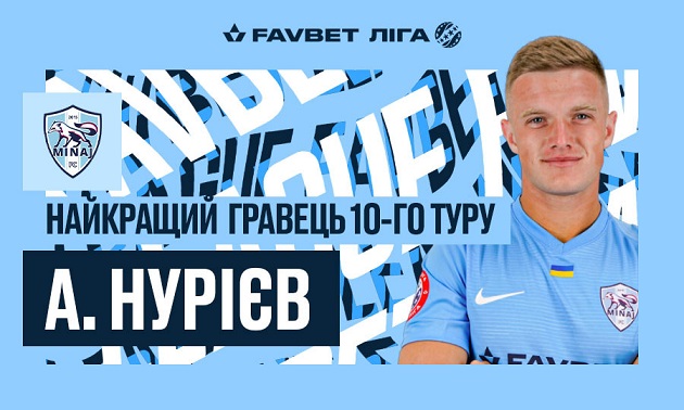 Форварда "Минаю" визнали найкращим гравцем 10-го туру УПЛ Форварда "Минаю" визнали найкращим гравцем 10-го туру УПЛ