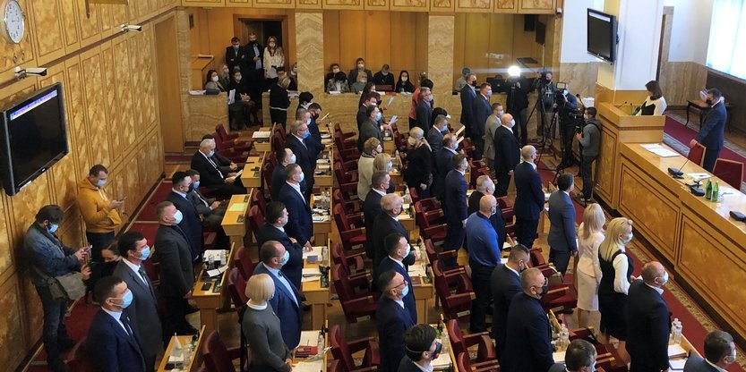 Депутати Закарпатської обласної ради склали присягу Депутати Закарпатської обласної ради склали присягу
