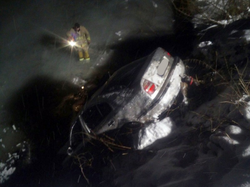 Вночі авто впало у річку і перекинулось на дах Вночі авто впало у річку і перекинулось на дах