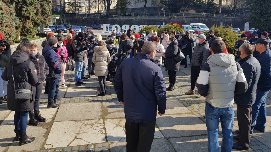 Підприємці Ужгорода вийшли на протест Підприємці Ужгорода вийшли на протест