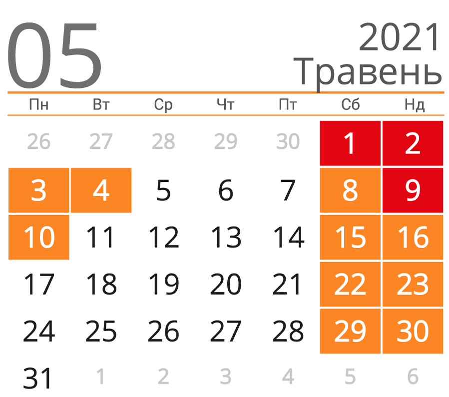 Пів місяця вихідних: скільки відпочиватимемо у травні та коли Травневі свята та вихідні 2021: коли відпочиватимемо