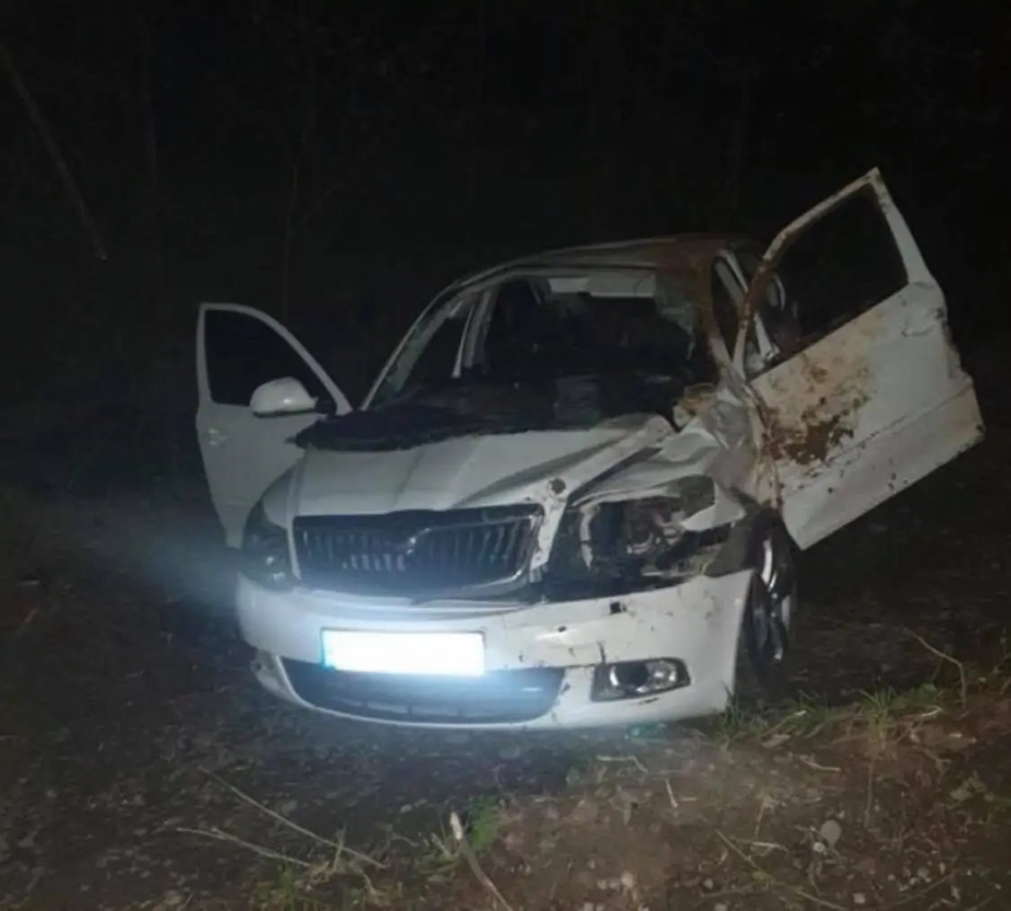 Автомобіль з’їхав із дороги та зазнав значних пошкоджень Автомобіль з’їхав із дороги та зазнав значних пошкоджень