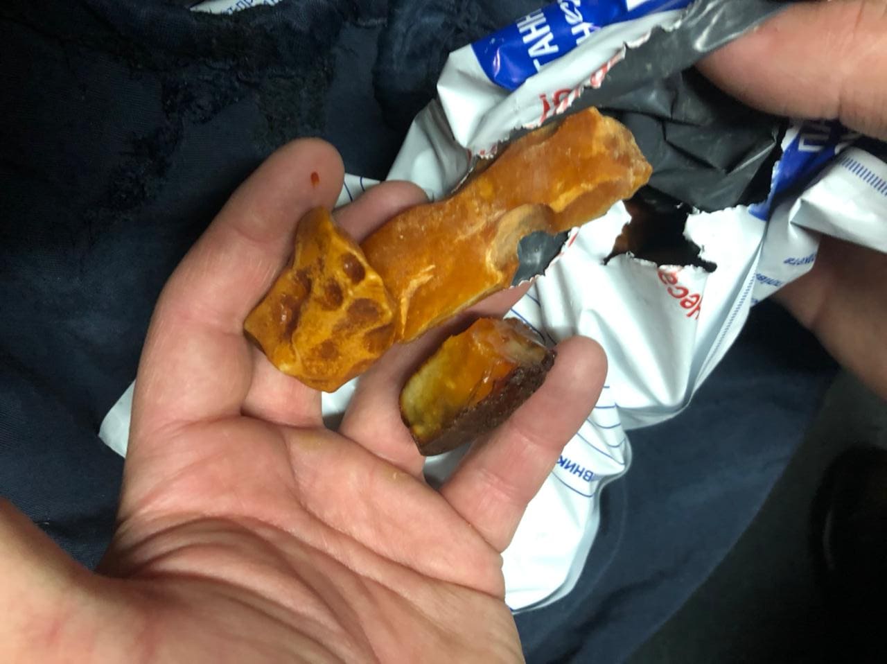 У пасажирському поїзді знайшли 50 кг бурштину