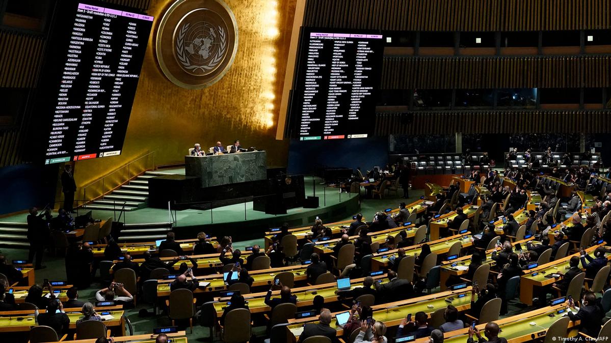Генасамблея ООН офіційно засудила спробу росії анексувати території України