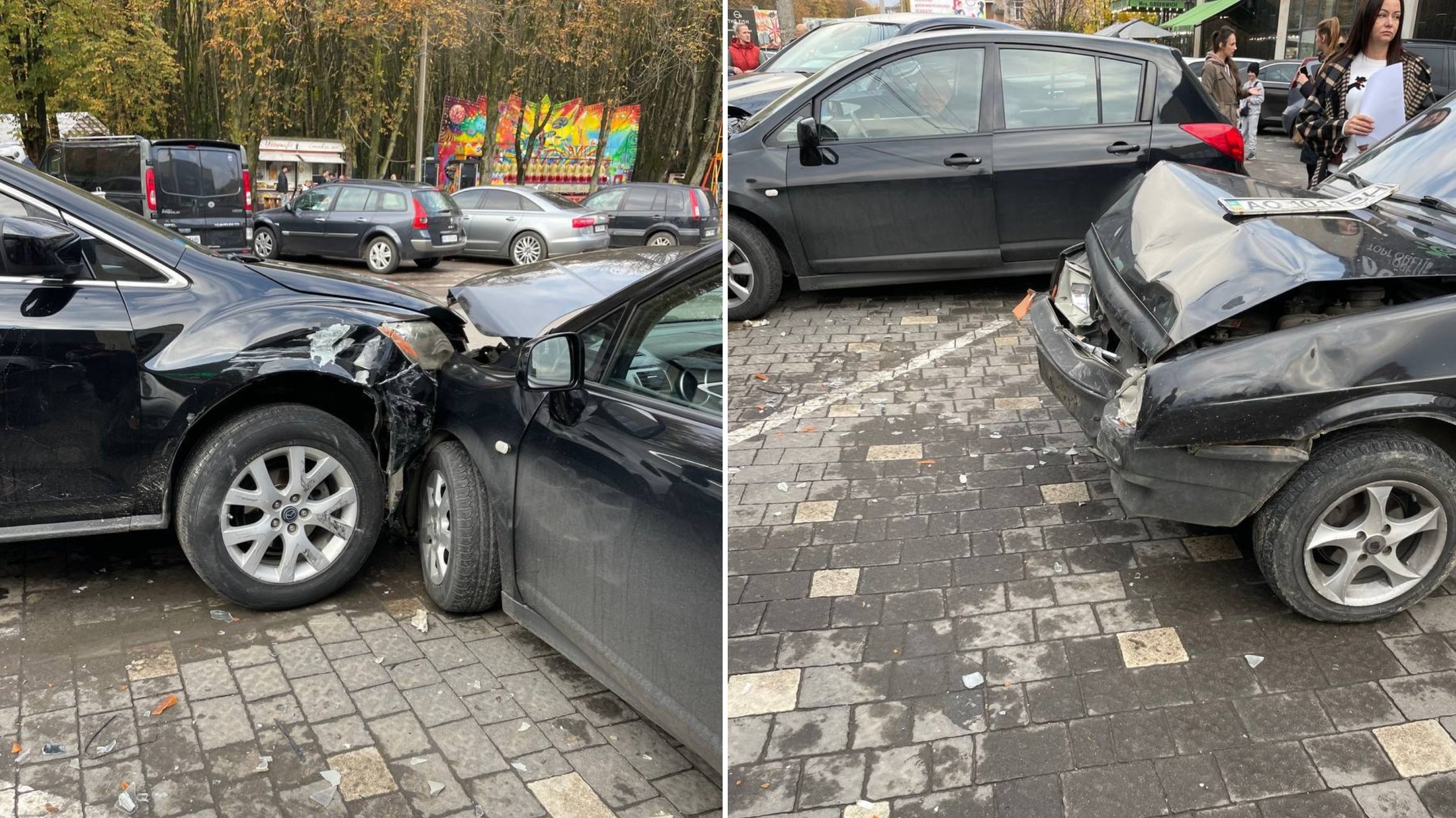 В Ужгороді в ДТП пошкодження отримали 6 автомобілів