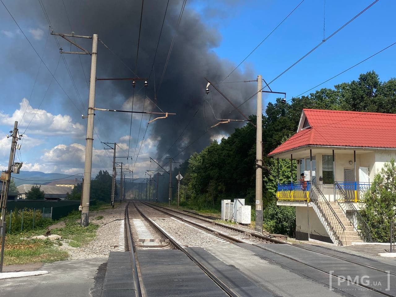 Пожежа на СТО у Мукачеві