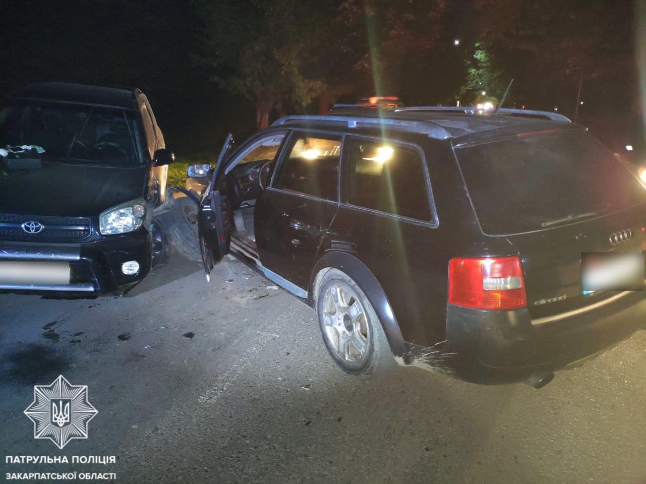 Сильно п’яний водій скоїв в Ужгороді ДТП: поліція показала фото