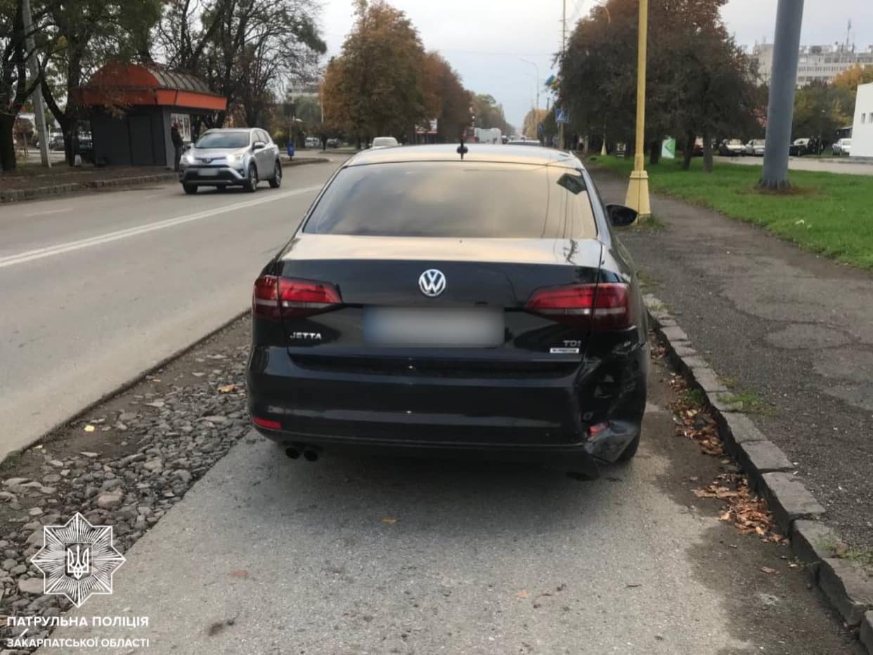 Аварія на вулиці Гагаріна в Ужгороді