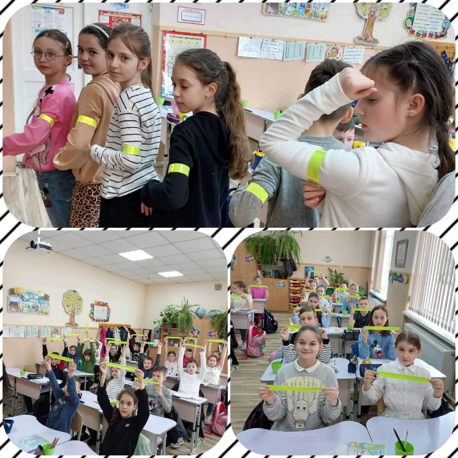 Учням шкіл та вихованцям садочків громади Мукачева видано світловідбиваючі стрічки